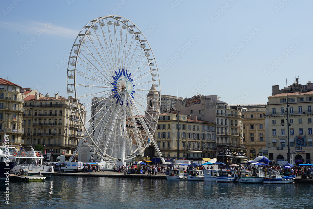 Riesenrad am alten Hafen, Marseille
