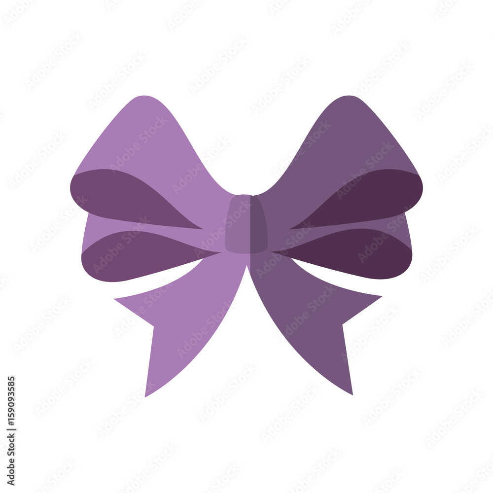 decorative bow icon over white background vector illustration decorative bow icon over white background vector illustration