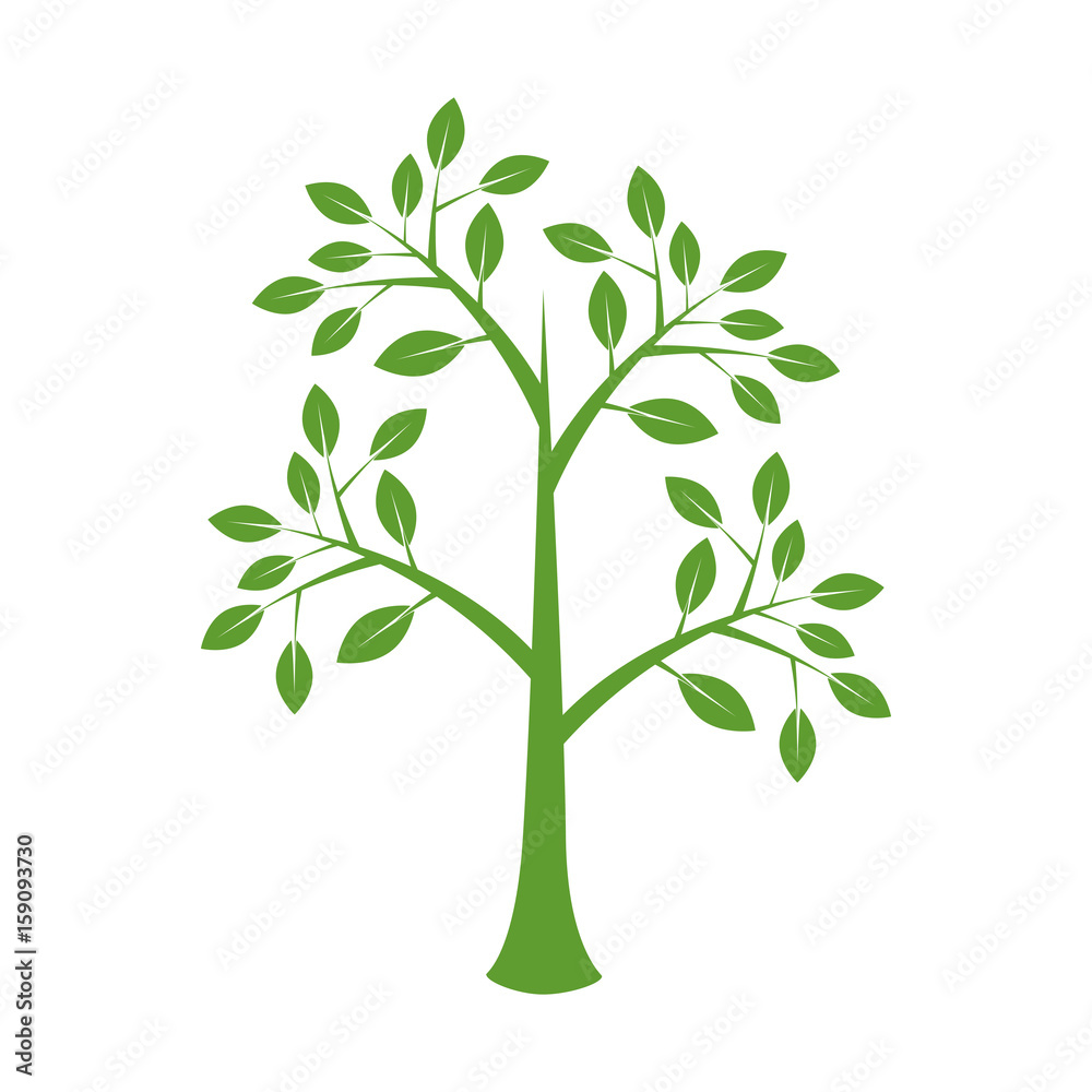 tree icon over white background vector illustration tree icon over white background vector illustration