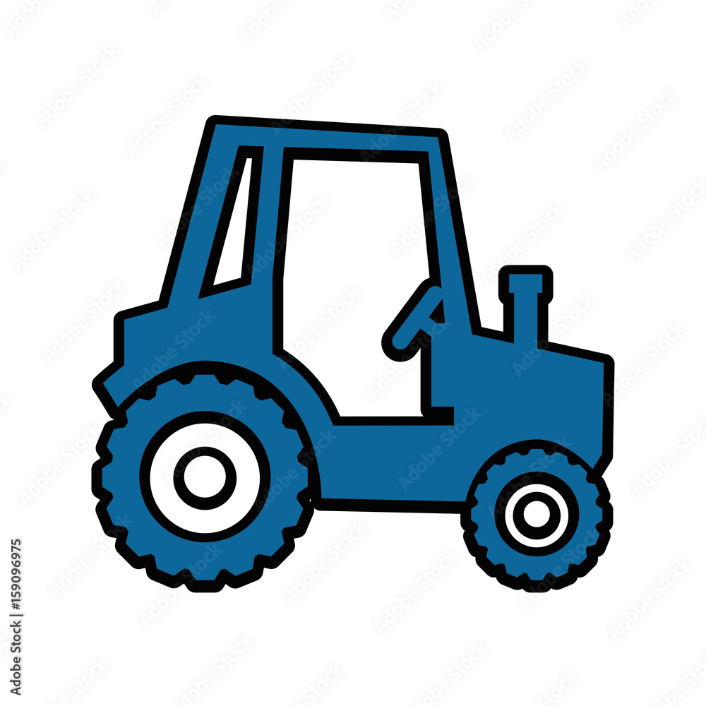 tractor icon over white background vector illustration tractor icon over white background vector illustration