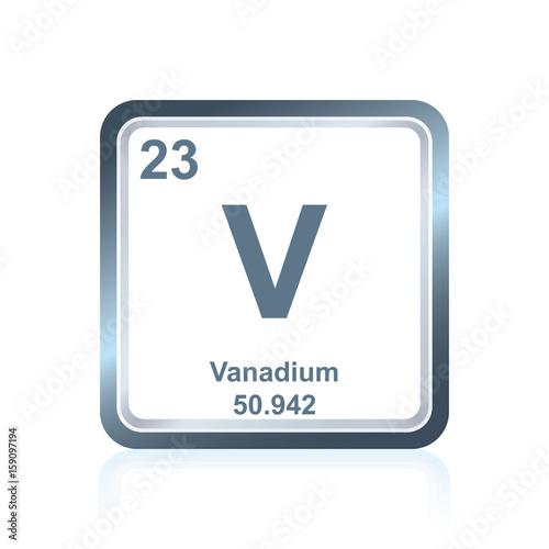 Chemical element vanadium from the Periodic Table