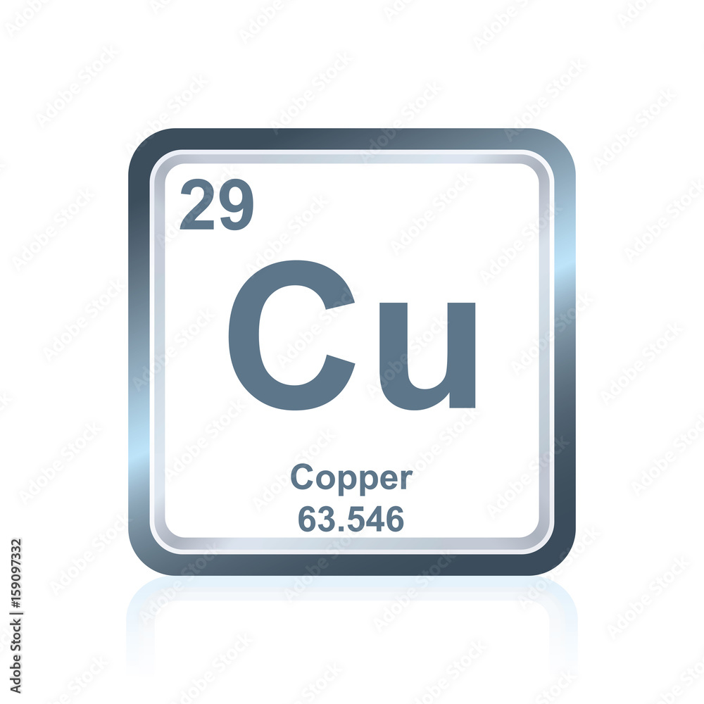Chemical element copper from the Periodic Table Chemical element copper from the Periodic Table