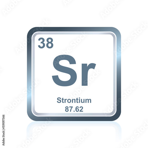 Chemical element strontium from the Periodic Table