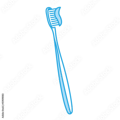 shadow blue toothbrush cartoon vector graphic design