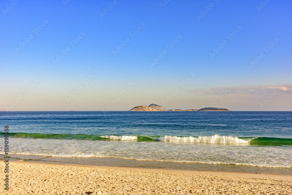 Ipanema beach and islands in Rio de Janeiro