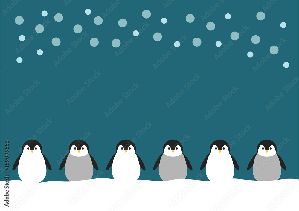 ペンギン イラスト 素材背景 Stock Vector Adobe Stock