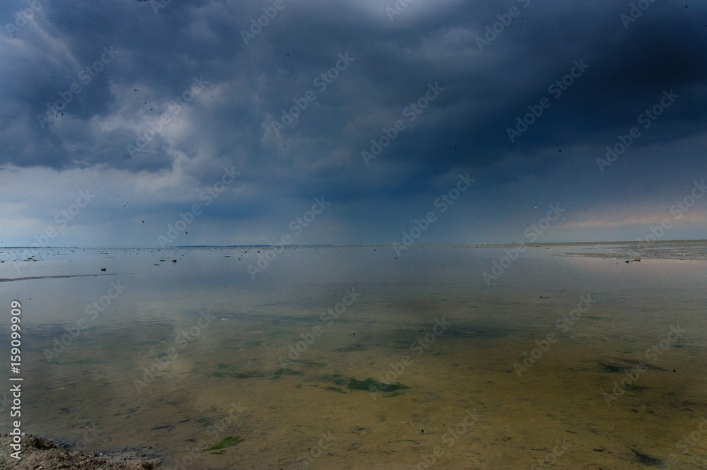 Stormy skies over the Frysian Waddenzee