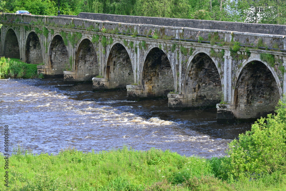 The bridge at the village of Inistioge in Summertime.

