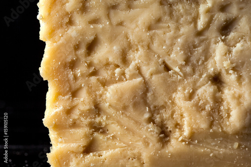 Texture of parmesan cheese