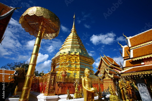 Wat Phrathat Doi Suthep is the most visited temple in Chiang Mai province, Thailand. It was founded in 1386 on the Doi Suthep mountain. 
