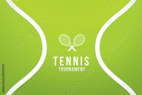 Sport background with tennis tournament. Vector illustration