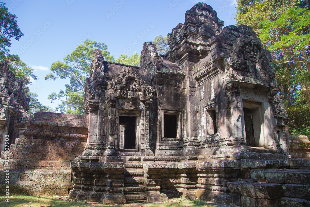 Detail of a temple at Angkor Wat, Cambodia