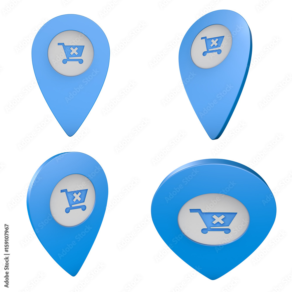 Pinezka GPS lokalizacja na mapie 3D z ikoną Pinezka GPS lokalizacja na mapie 3D z ikoną