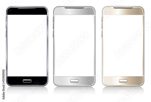 Three Phones Cell Smart Mobile