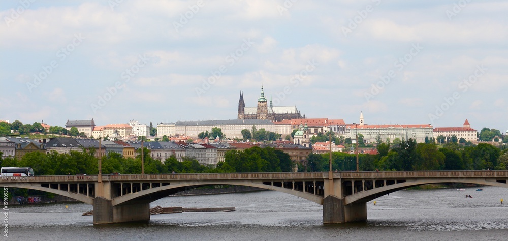 Jirasek Bridge, Prague, Czech Republic