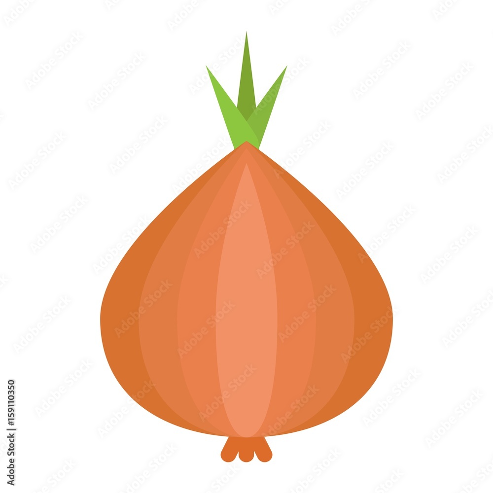 Onion flat icon, vegetable and diet, vector graphics, a colorful solid pattern on a white background, eps 10.