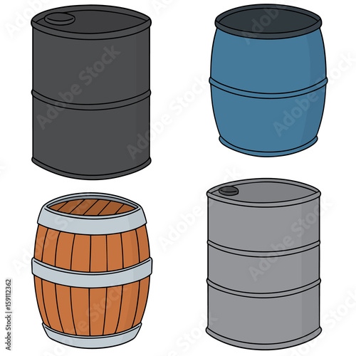 vector set of barrel