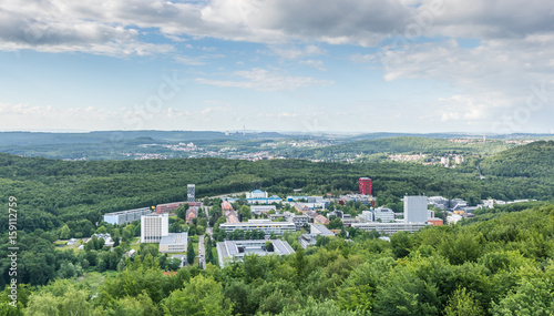 Panorama:Blick über die Universität des Saarlandes bis nach Göttelborn photo