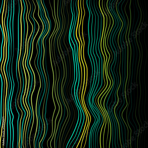 Moire Texture Vector. Vector Warped Lines Colorful Background. Moire Waves. Vector Warped Lines Background.