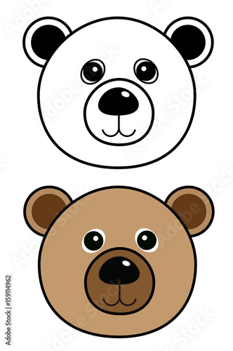 Bear icon vector eps 10