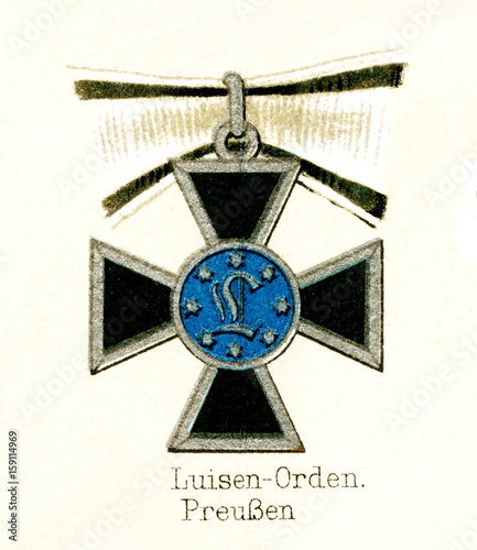 Photos Order of Louise, Prussia (from Meyers Lexikon, 1896, 13/222/223)