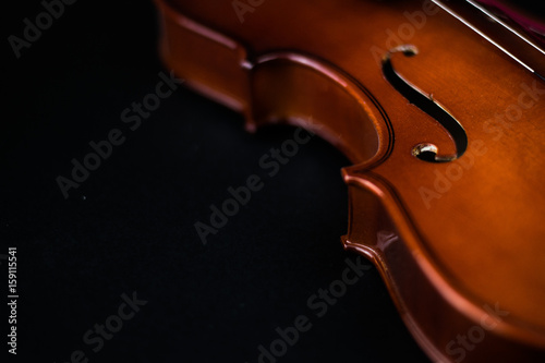 Violin Silouhette on dark background
