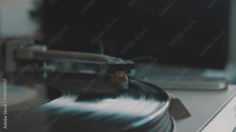 Slide Shot Vintage Vinyl Record Player