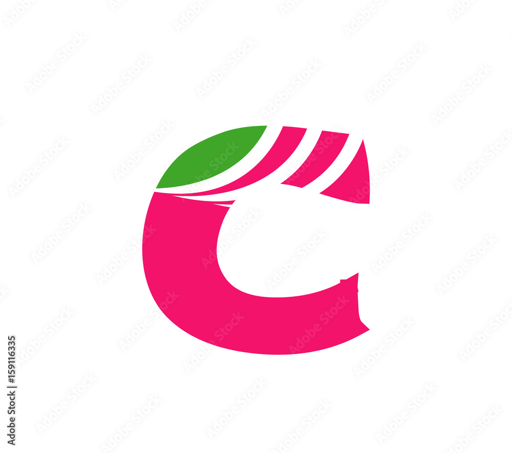 Naklejka premium Alphabet icon - c 