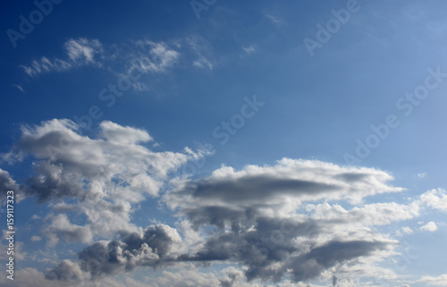Fototapeta Naklejka Na Ścianę i Meble -  不思議な雲と青空