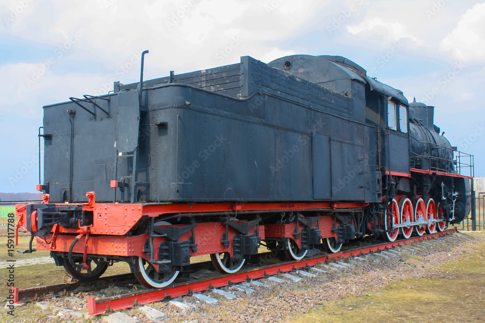 vintage steam train