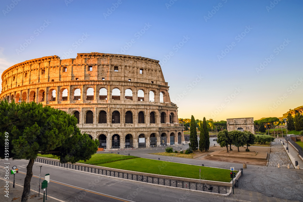 Naklejka premium Rome Colosseum (Roma Coliseum), Rzym, Włochy