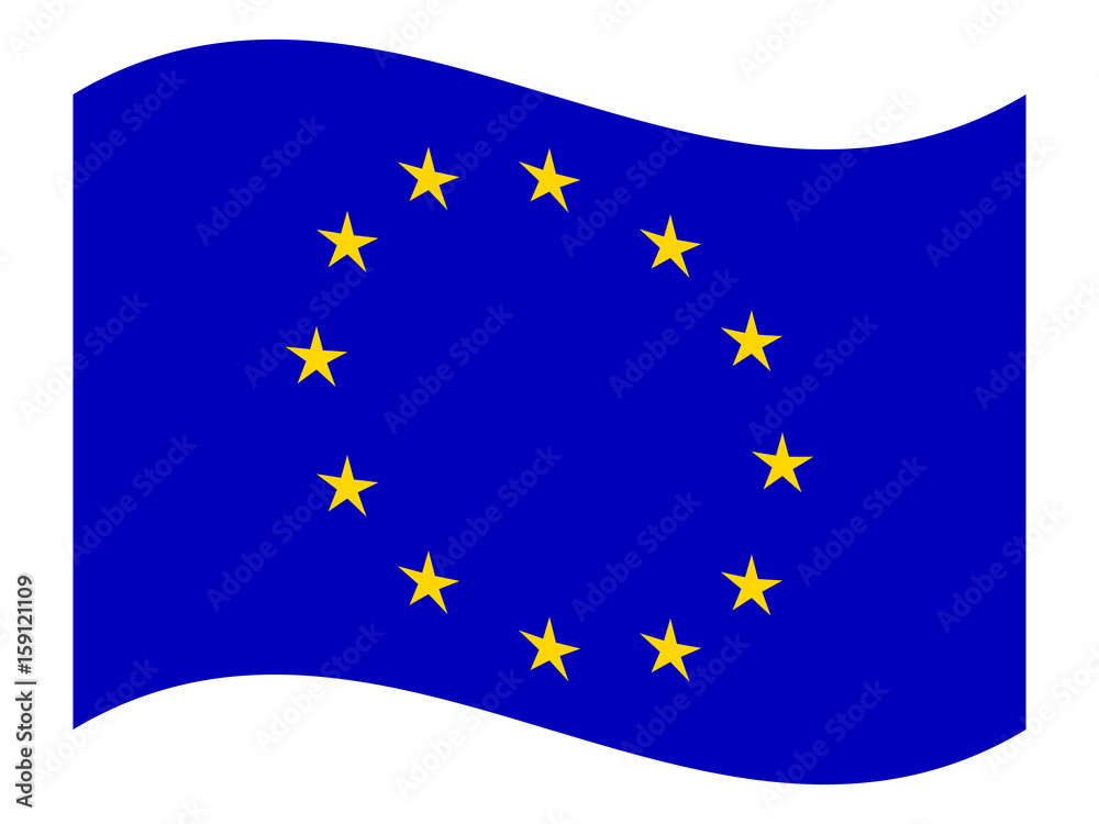 European Union flag, vector.