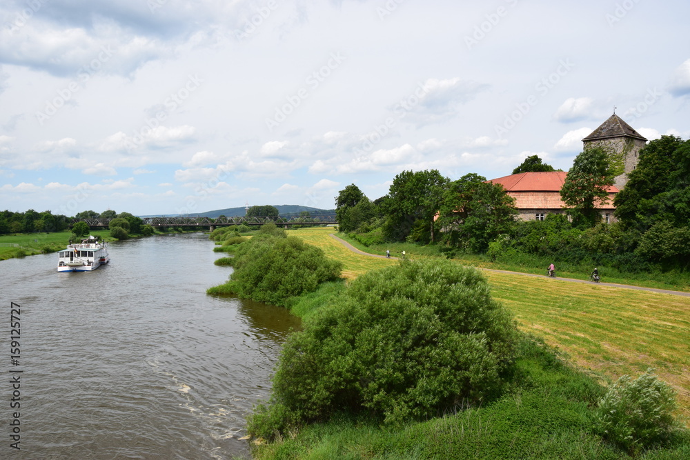 Ausflugsziel Oberweser StockFoto Adobe Stock