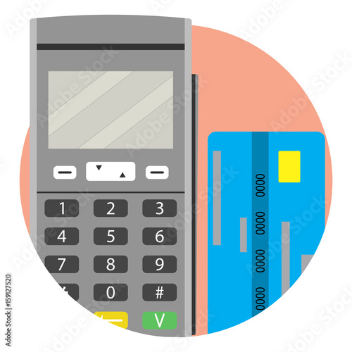 Modern payment method credit card icon app