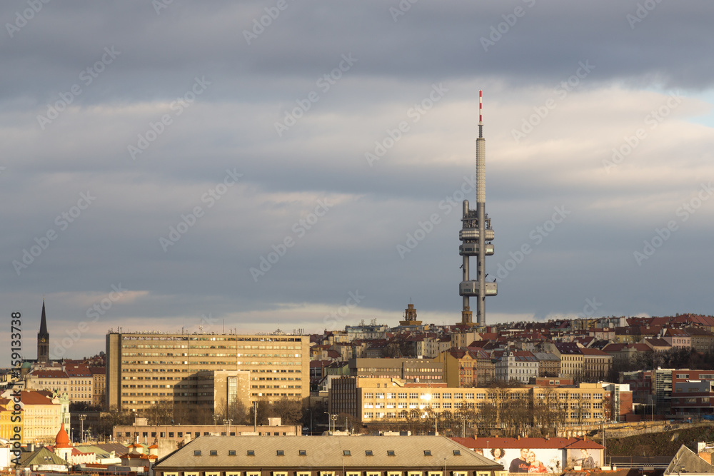 Zizkov Television Tower in Prague