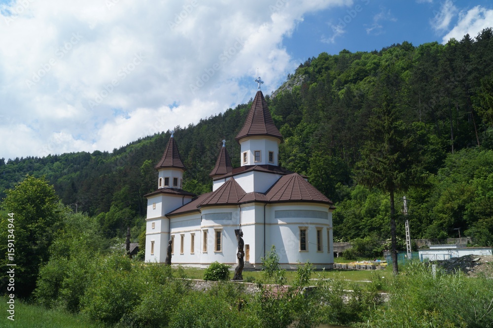 Church from the town Bran, Brasov,Transylvania, Romania