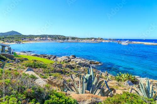 View of a Punta Molentis beach, Sardinia