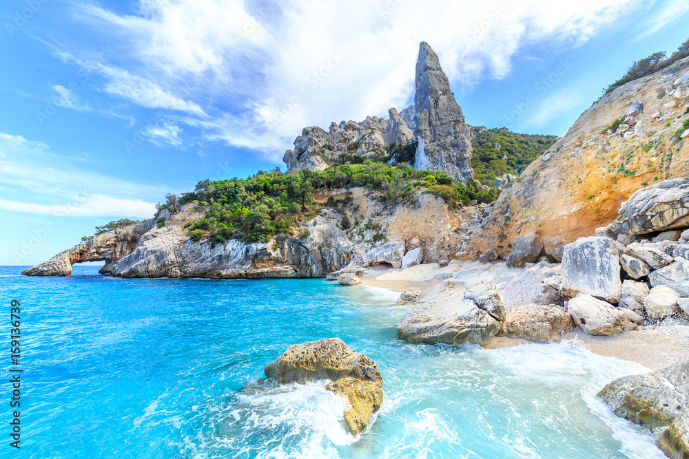 A view of Cala Goloritze beach, Sardegna