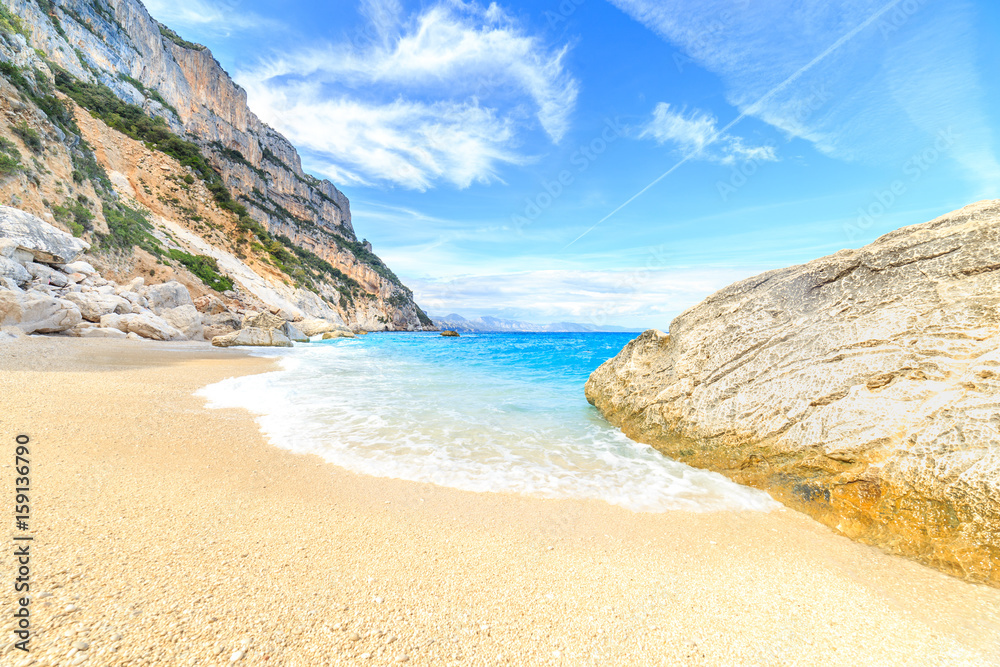 A view of Cala Goloritze beach, Sardegna A view of Cala Goloritze beach, Sardegna