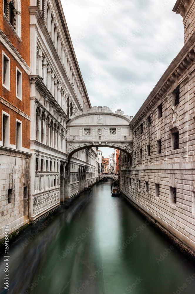 The famous Bridge of Sighs, Venice