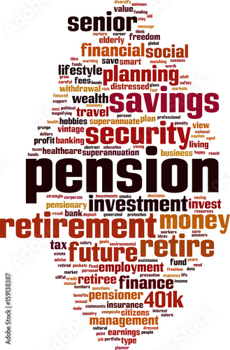 Pension word cloud