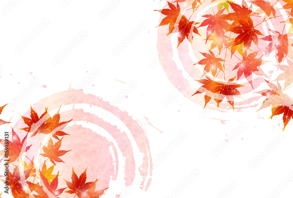 紅葉 もみじ 秋 背景 Stock Vector Adobe Stock
