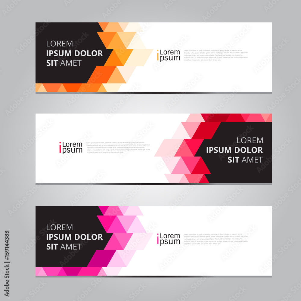 Vector abstract design banner web template. Vector abstract design banner web template.