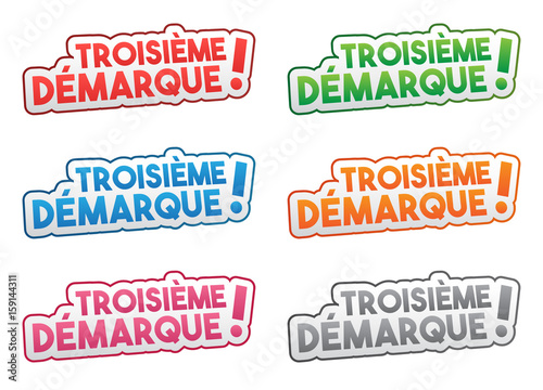 troisième démarque des soldes - bandeau étiquette