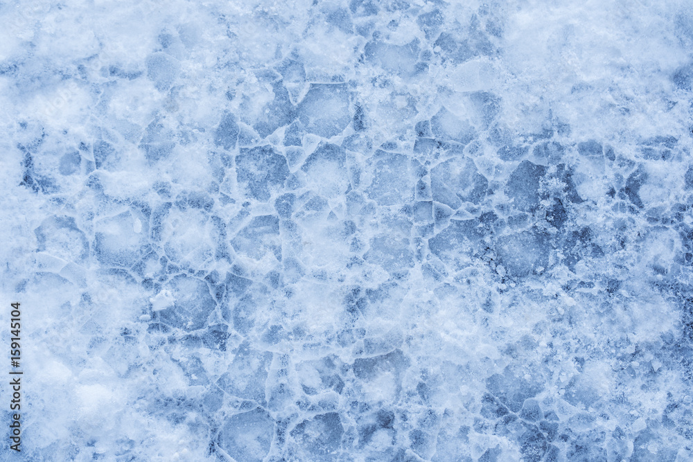 Ice texture, frozen water surface Ice texture, frozen water surface
