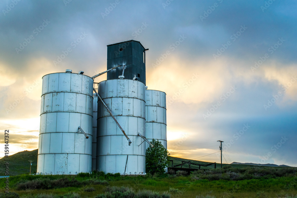 Storage Silo Near Country Horizon Storage Silo Near Country Horizon