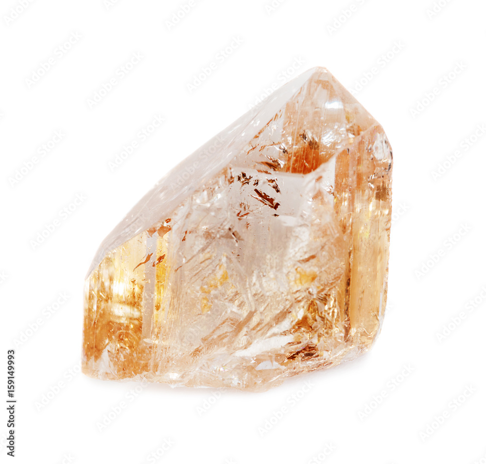 Topaz on a white background Topaz on a white background