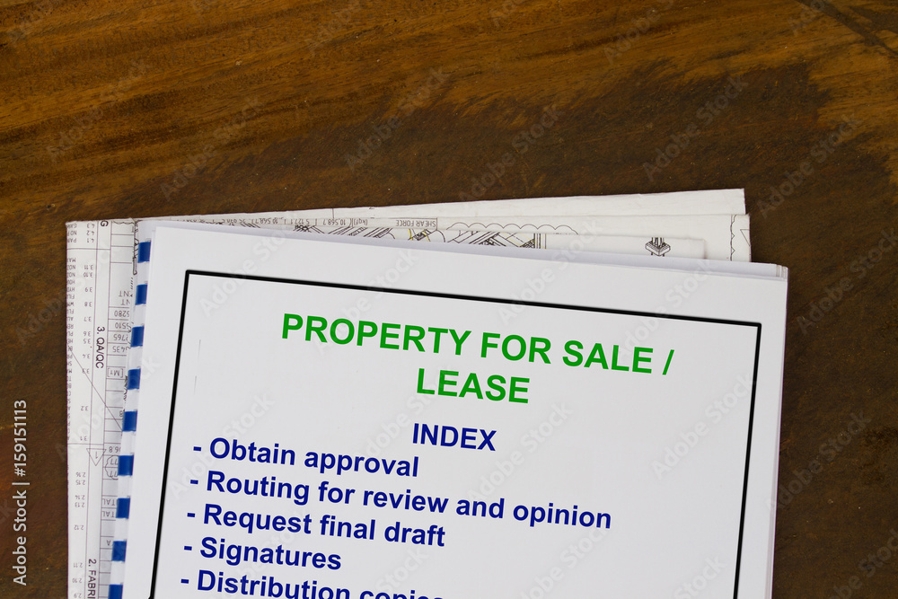 Naklejka premium For sale or for lease