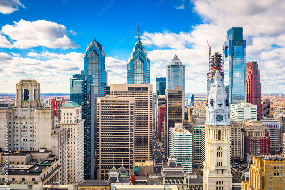 Fototapeta premium Philadelphia, Pennyslvania, USA Skyline