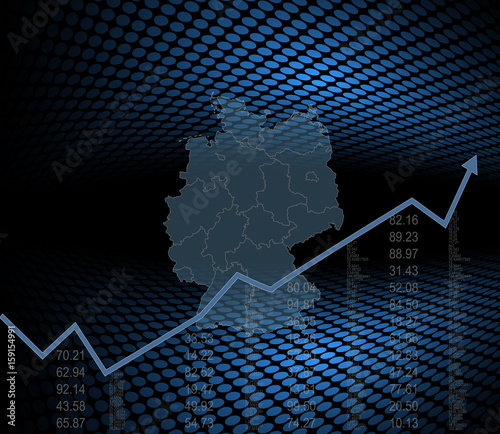 Germany economy and market background  photo